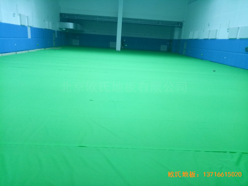 長(zhǎng)春十一高中北湖學(xué)校體育館體育地板施工案例2